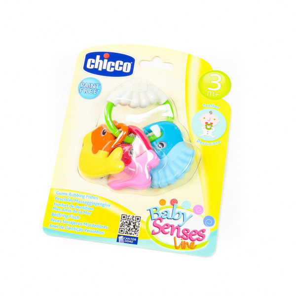 Chicco zvečka glodalica Ribice