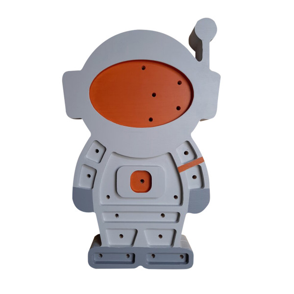 Two N LED lampa Astronaut, siva